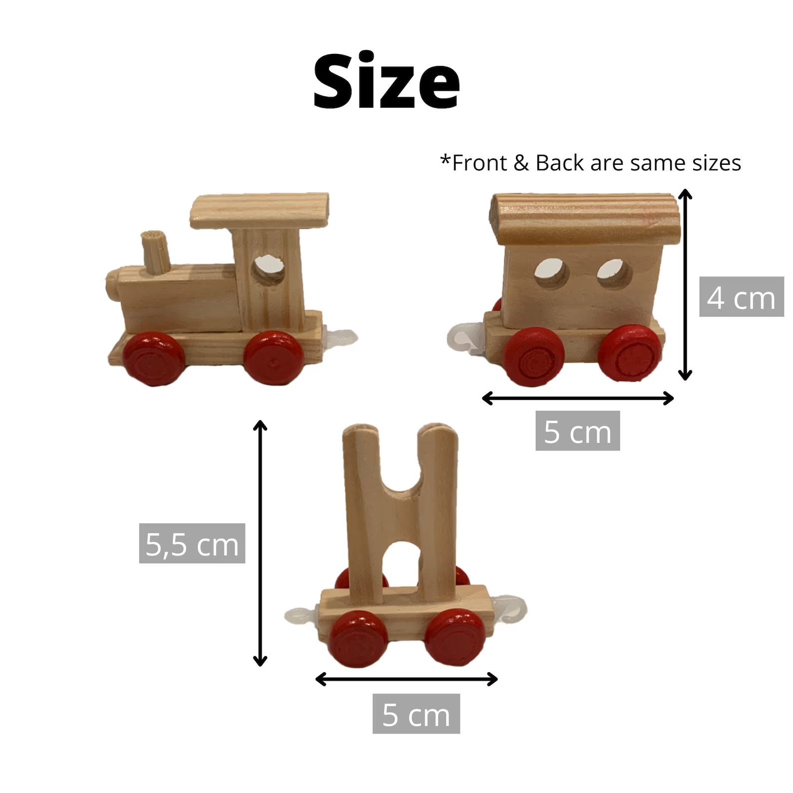 Personalized Letter Wooden Train