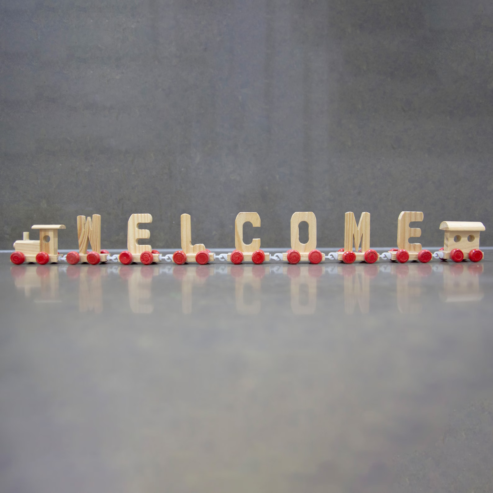 Personalized Letter Wooden Train