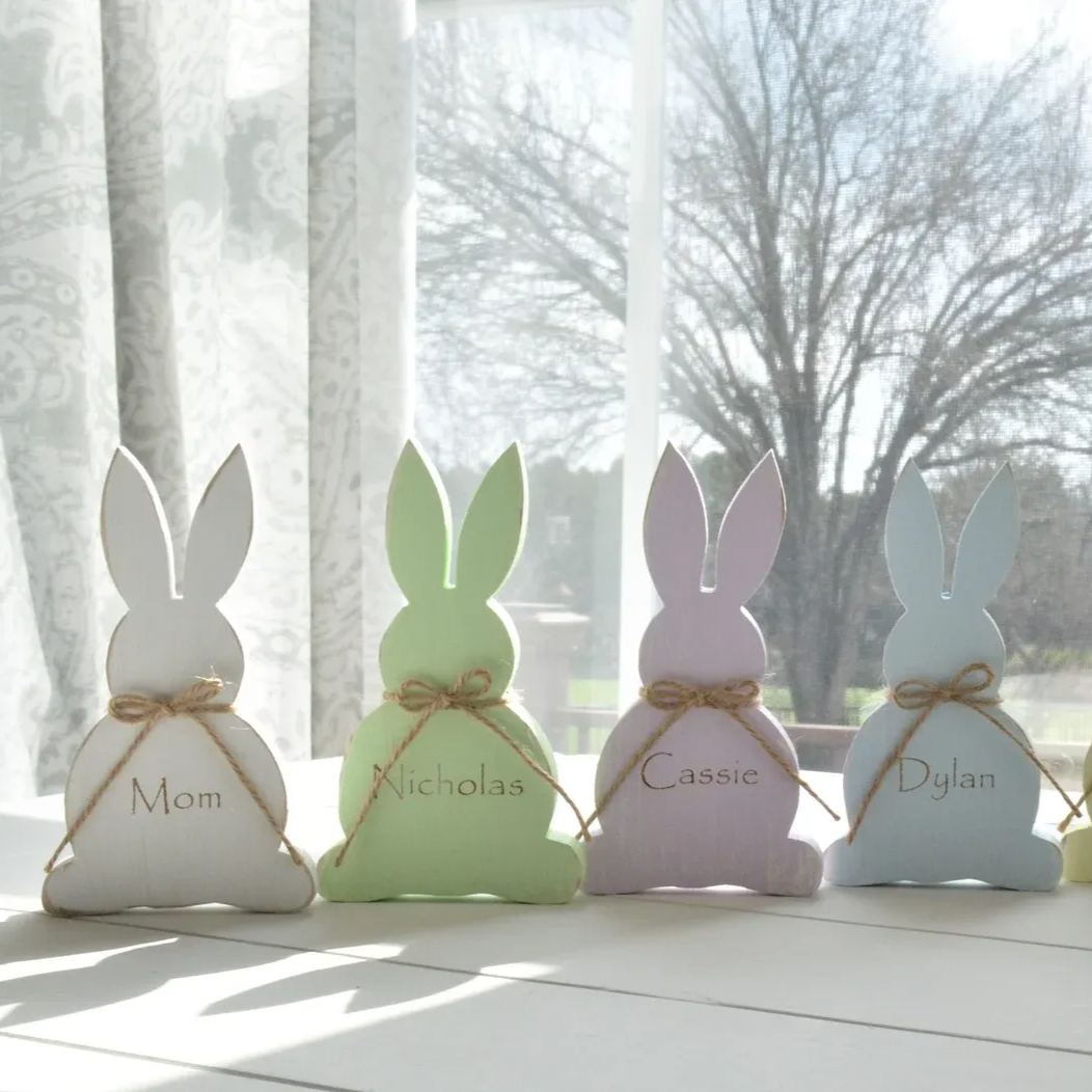 Personalized Bunny Easter Decor