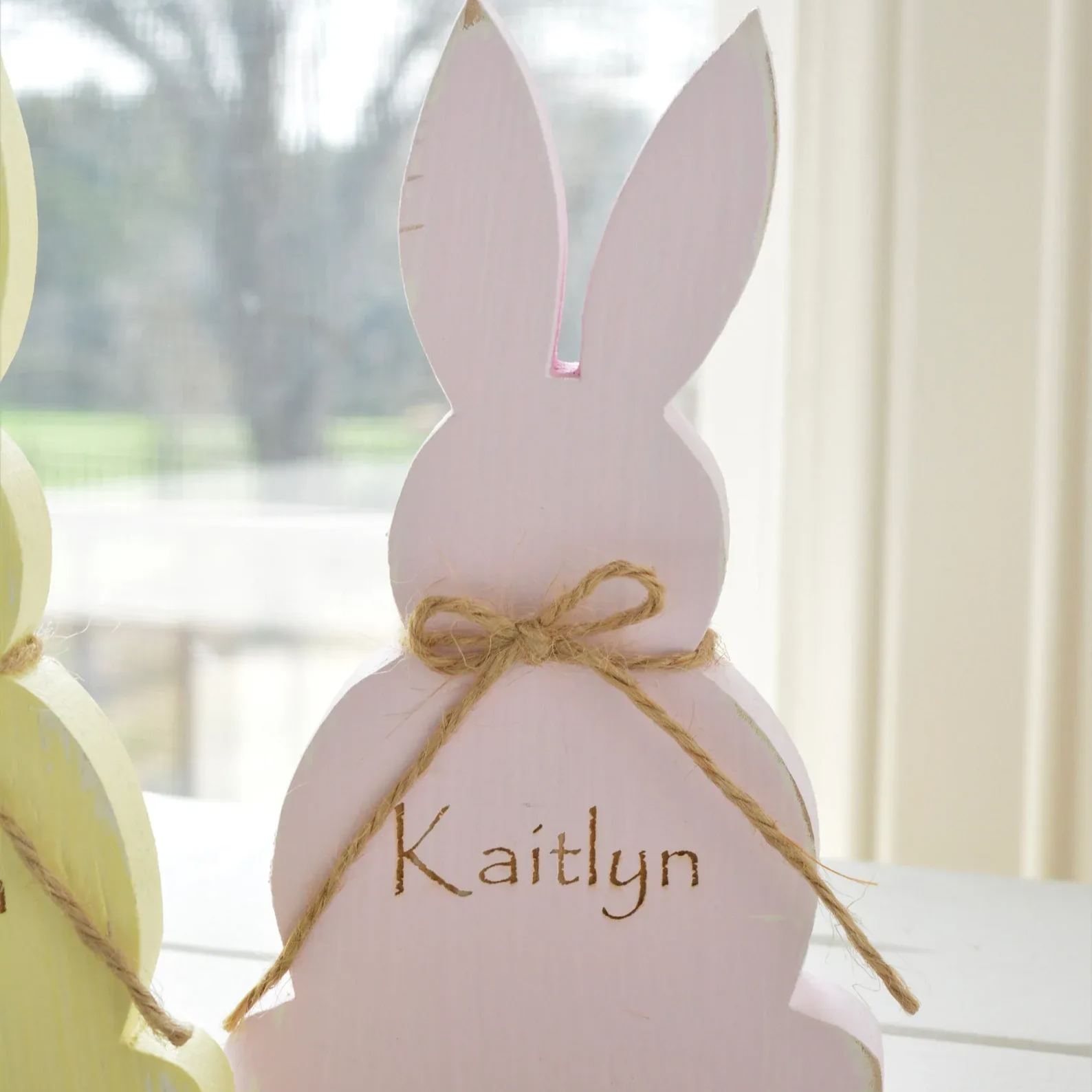 Personalized Bunny Easter Decor
