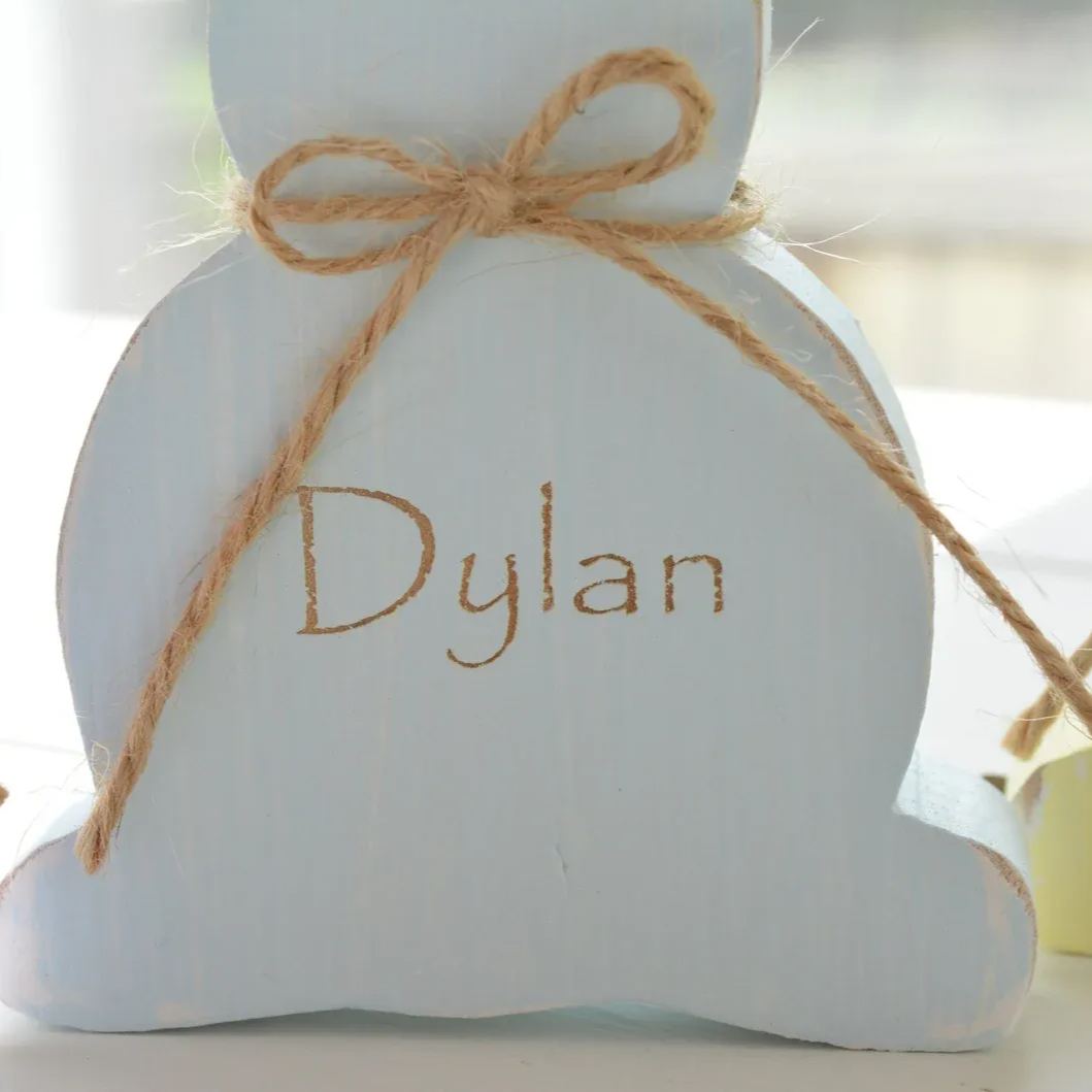 Personalized Bunny Easter Decor