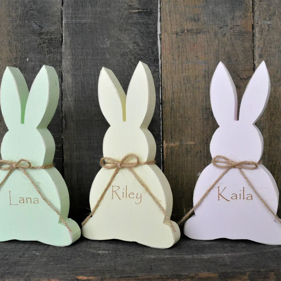 Personalized Bunny Easter Decor