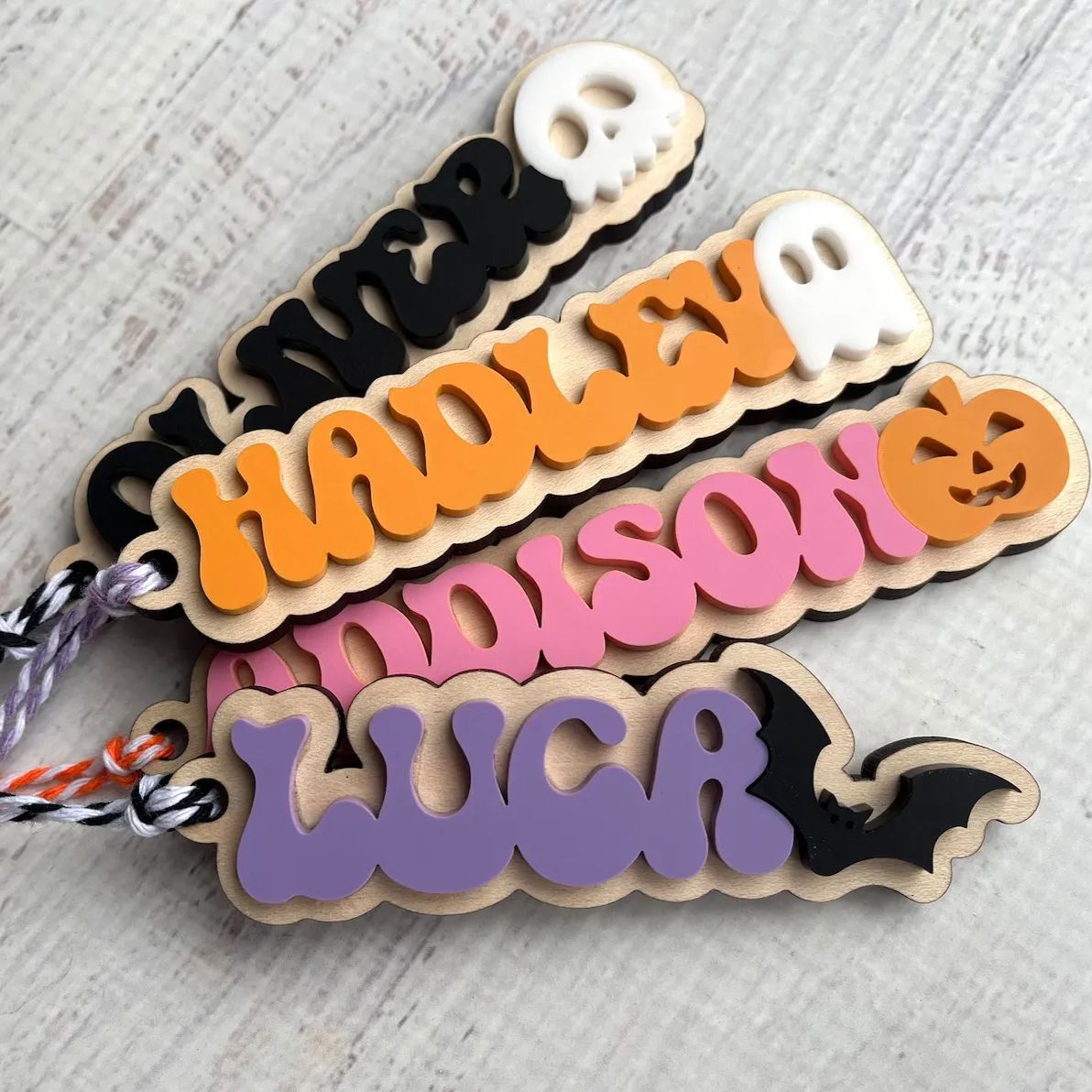 Personalized Halloween Name Tag