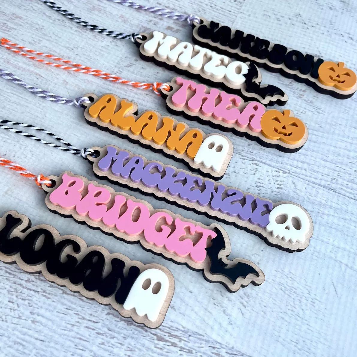 Personalized Halloween Name Tag