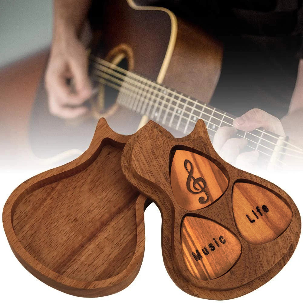 Engraved Wood Guitar Picks