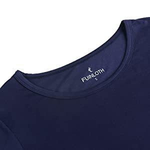 Fuinloth Women's Basic Long Sleeve T Shirts