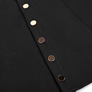 Fuinloth Women's Faux Suede Skirt