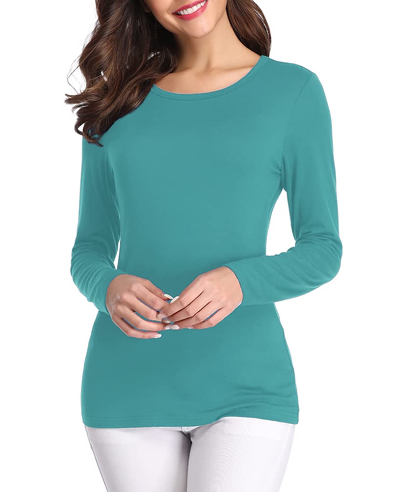 Fuinloth Women's Basic Long Sleeve T Shirts