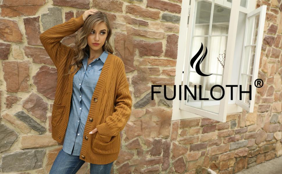Fuinloth Women's Cardigan Sweater