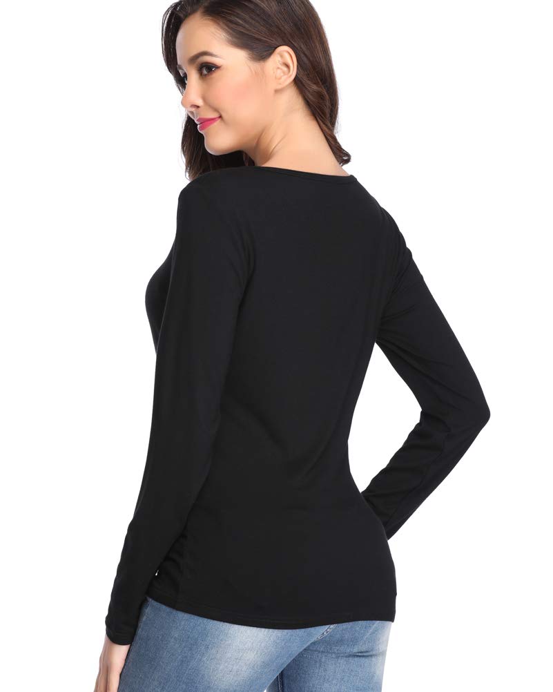 Fuinloth Women's Basic Long Sleeve T Shirts