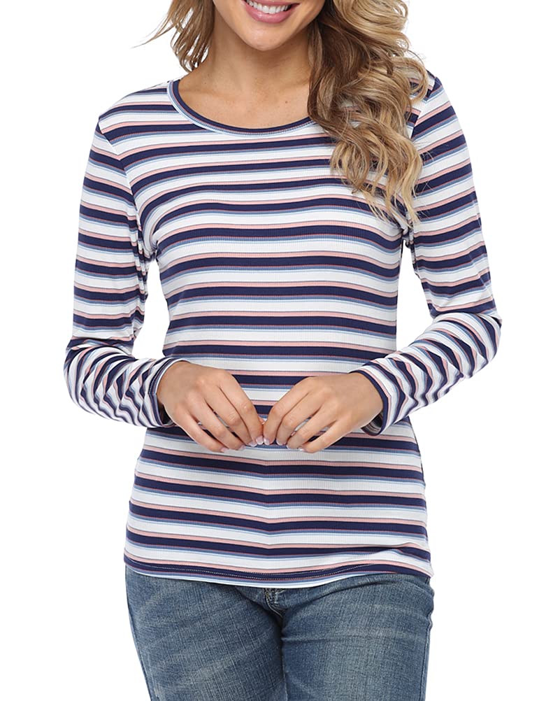 Fuinloth Women's Basic Long Sleeve T Shirts