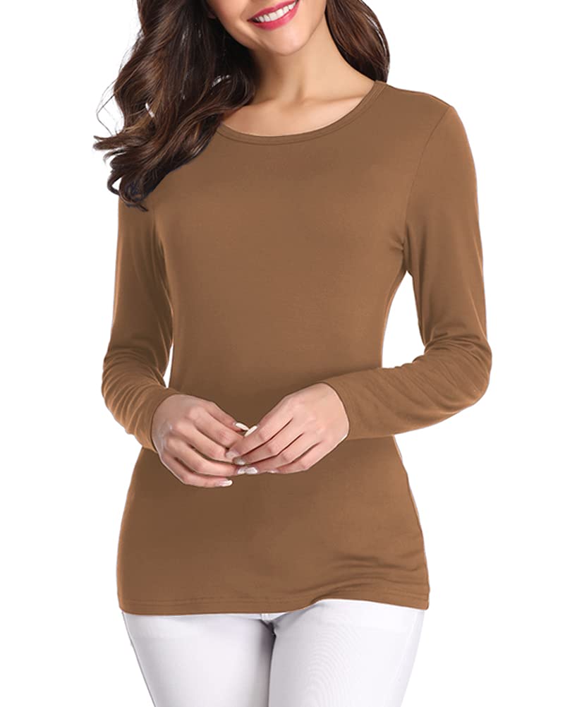 Fuinloth Women's Basic Long Sleeve T Shirts