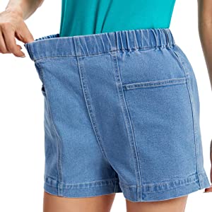 Fuinloth Women's Denim Shorts