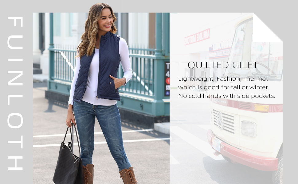 Fuinloth Women's Quilted Vest