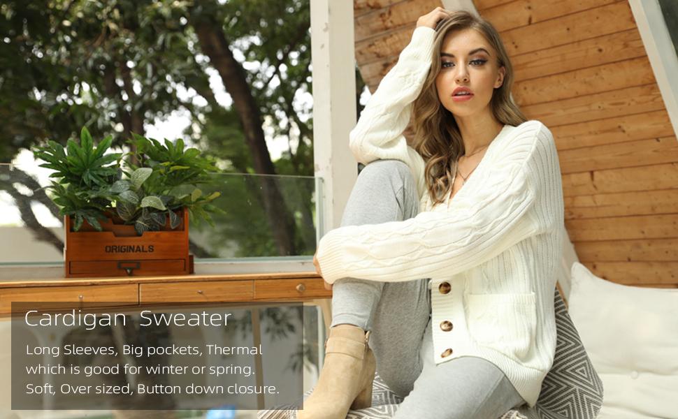 Fuinloth Women's Cardigan Sweater