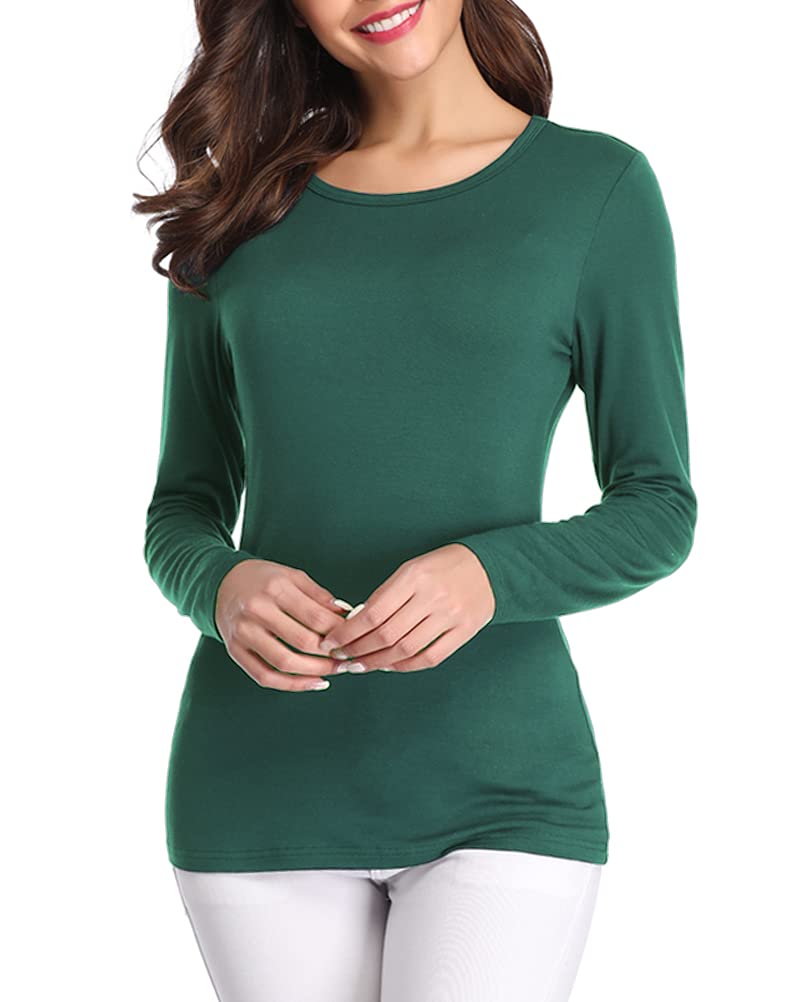 Fuinloth Women's Basic Long Sleeve T Shirts