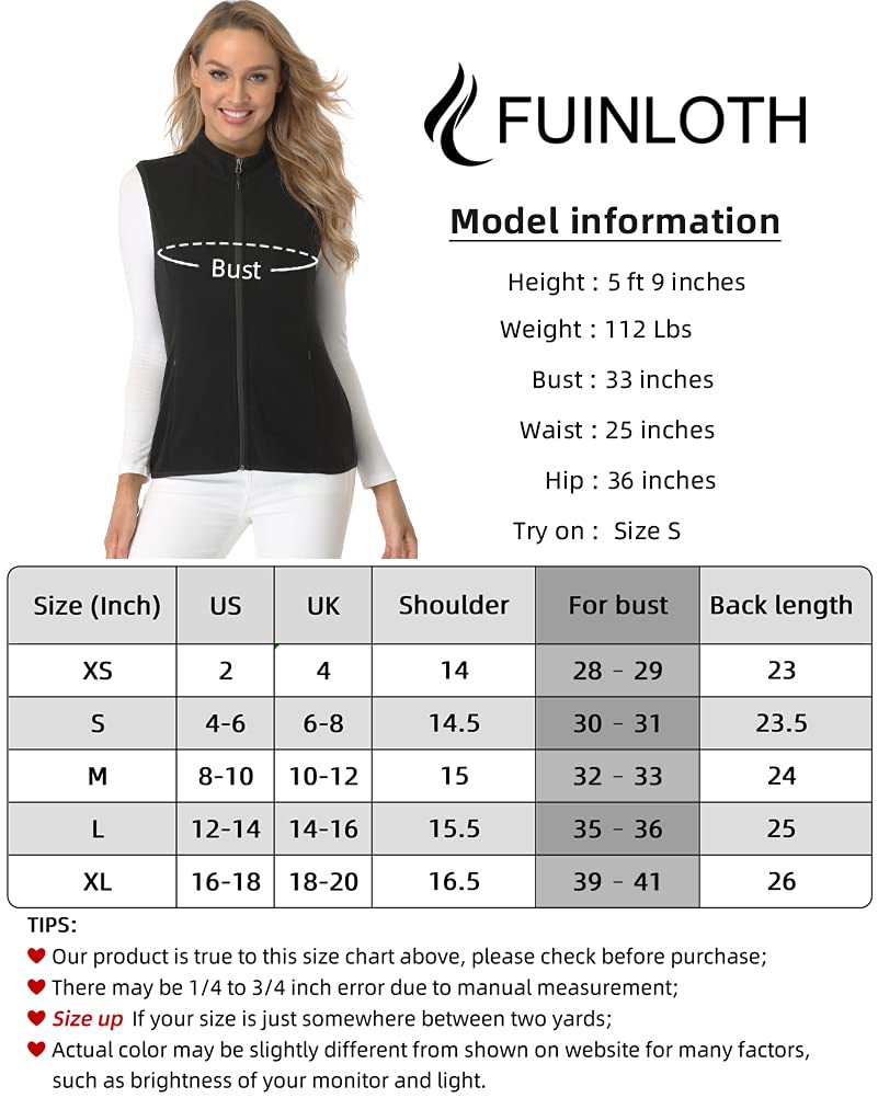 Fuinloth Women's Fleece Vest