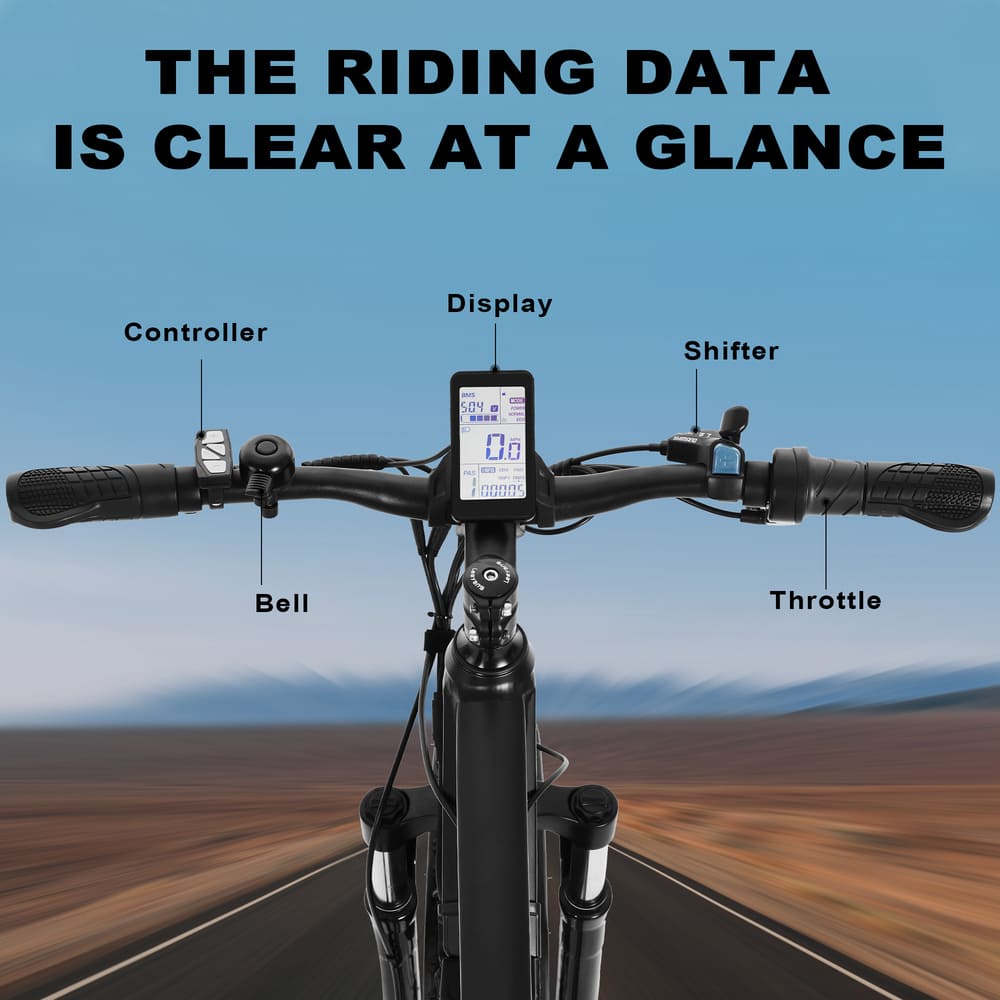 ZNHEBIKE Z6 Electric Fat Tire Mountain Bike