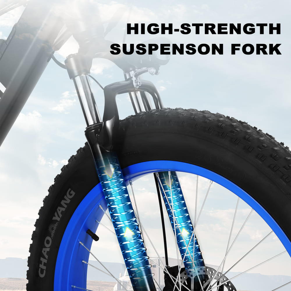 ZNHEBIKE Z6 Electric Fat Tire Mountain Bike