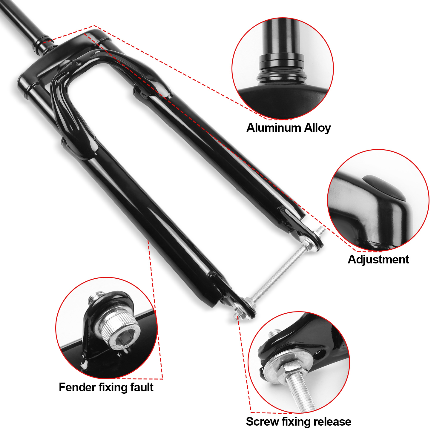 ZNHEBIKE e-Bike Fork and Quick Release