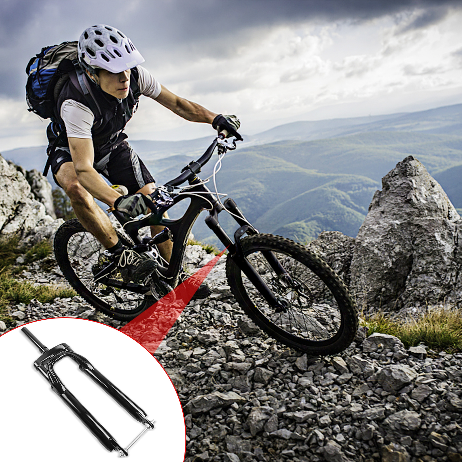 ZNHEBIKE e-Bike Fork and Quick Release