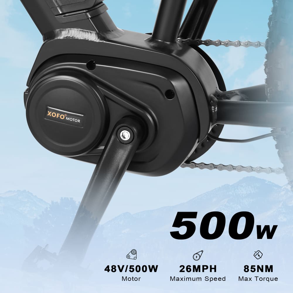 ZNHEBIKE Z6 Electric Fat Tire Mountain Bike