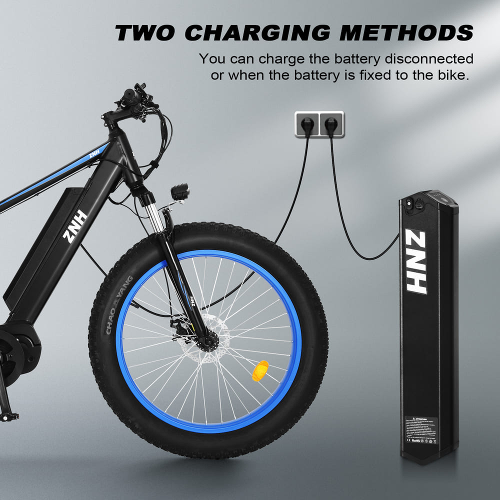 ZNHEBIKE Z6 Electric Fat Tire Mountain Bike
