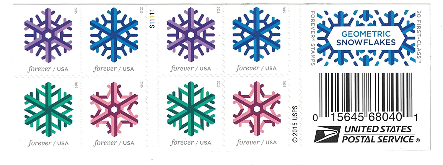 Geometric Snowflakers 2015, 100pcs