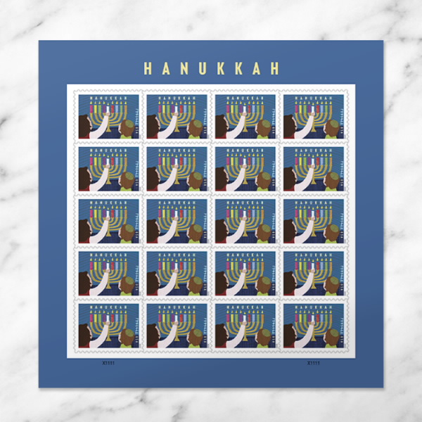 2020 Hanukkah Postage Stamp, 5 sheet/100pcs