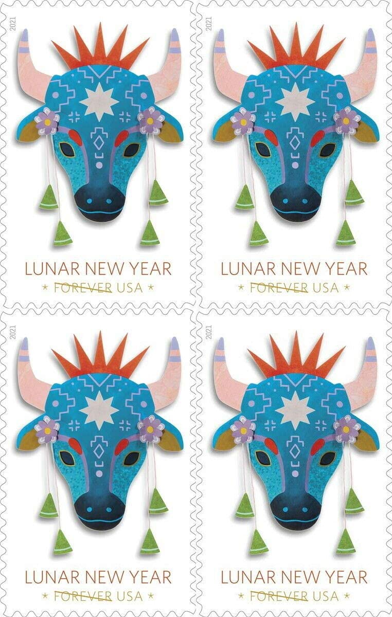 Lunar New Year: Year of the Ox Stamps, 20pcs/sheet