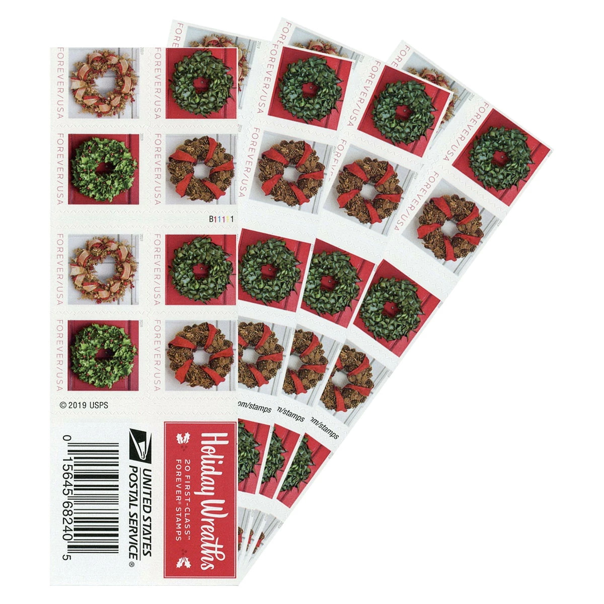 Christmas 2019 Seasonal Holiday Wreaths (100 Pcs)