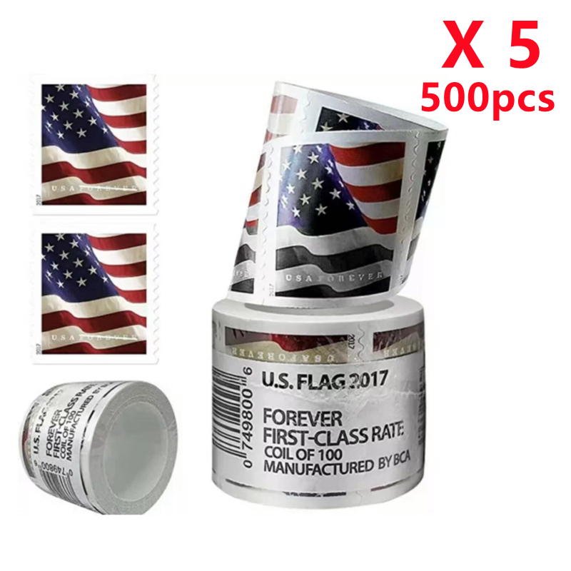 U.S. Flag 2017, 5 Roll / 500 Pcs 