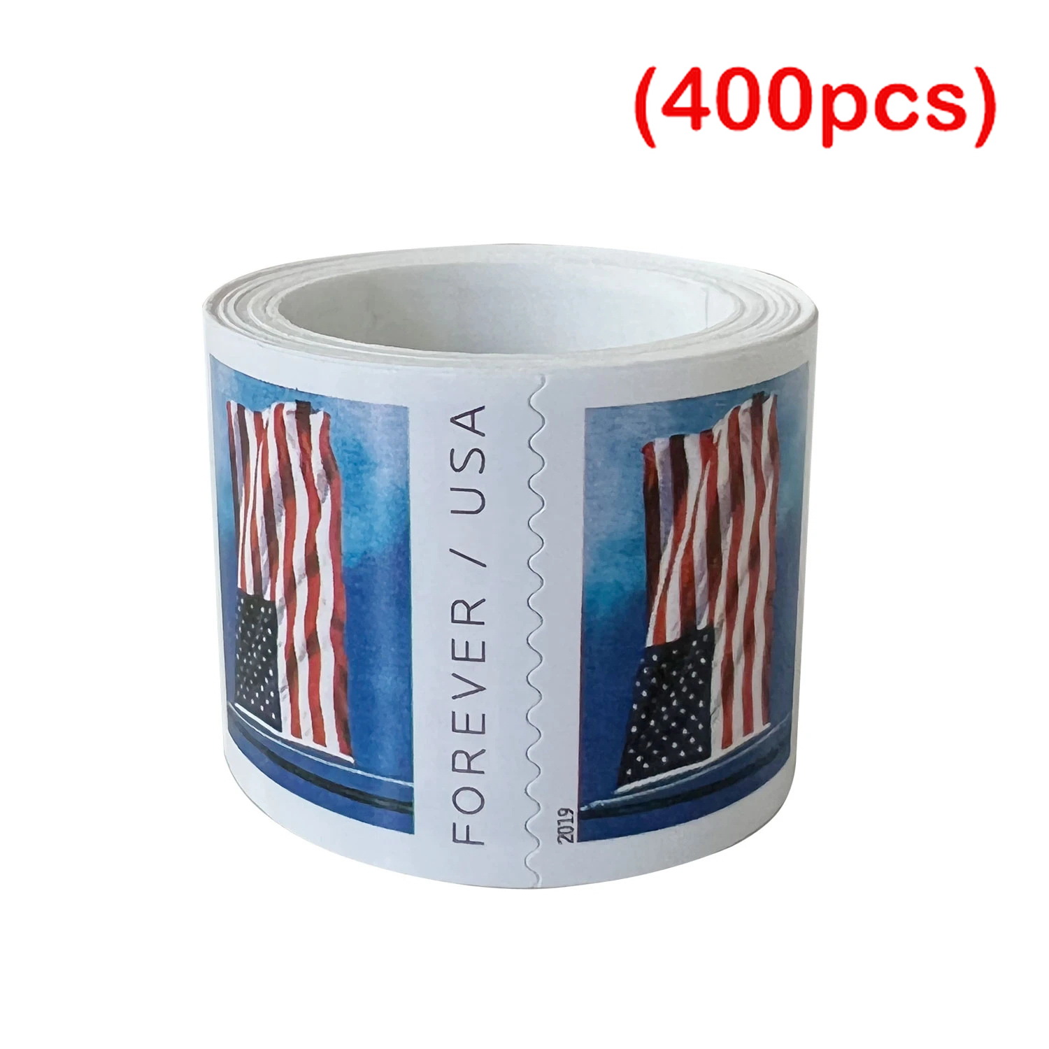 U.S. Flag 2019, 4 Roll / 400 Pcs 