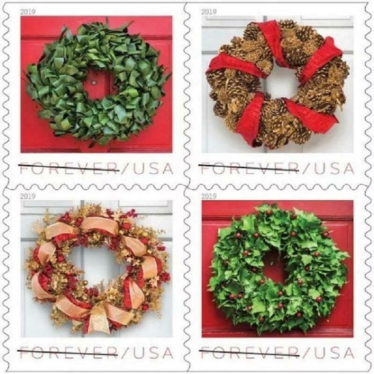 Christmas 2019 Seasonal Holiday Wreaths (100 Pcs)