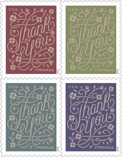 2020 USPS Thank You Forever Stamp 
