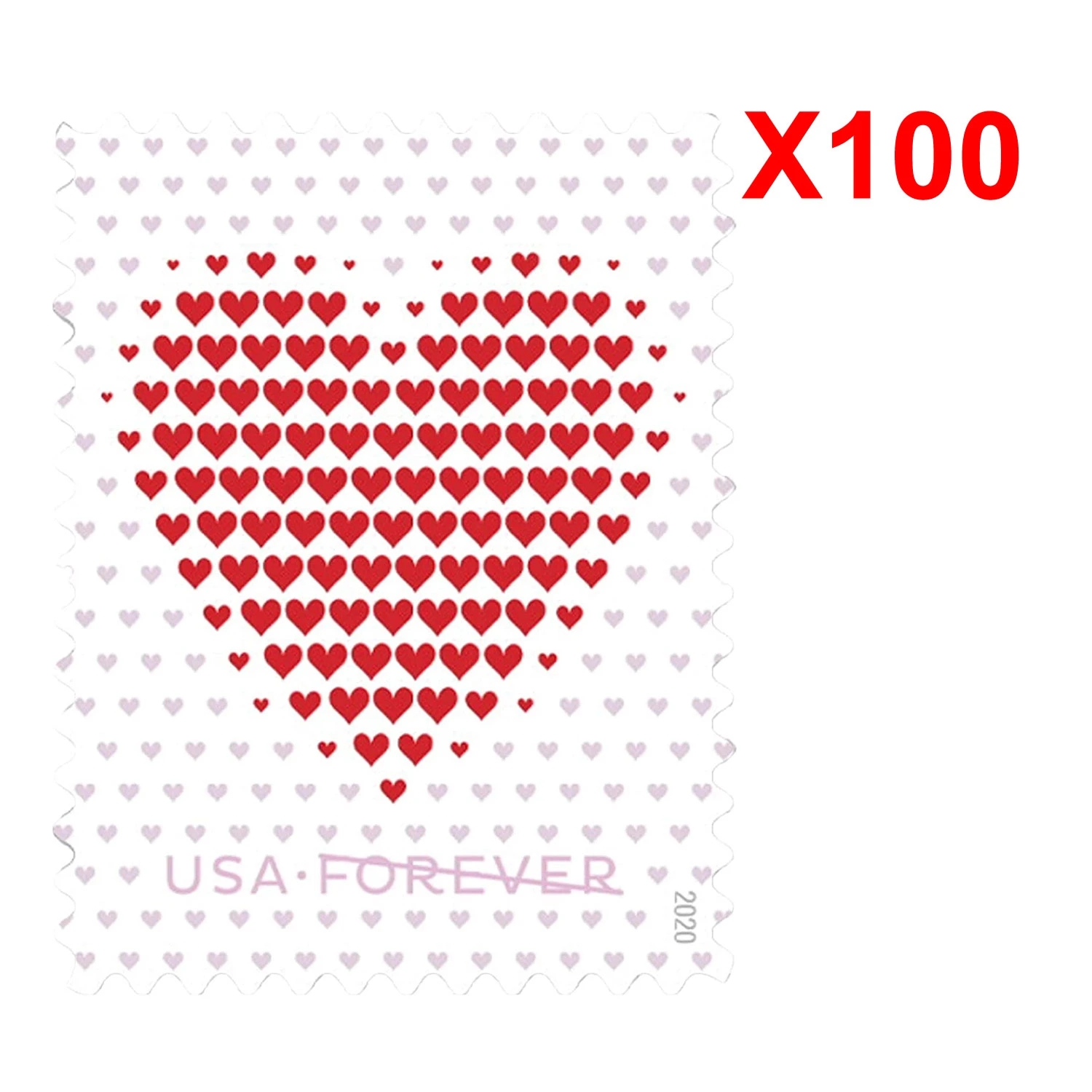 Made of Hearts, 100 Pcs