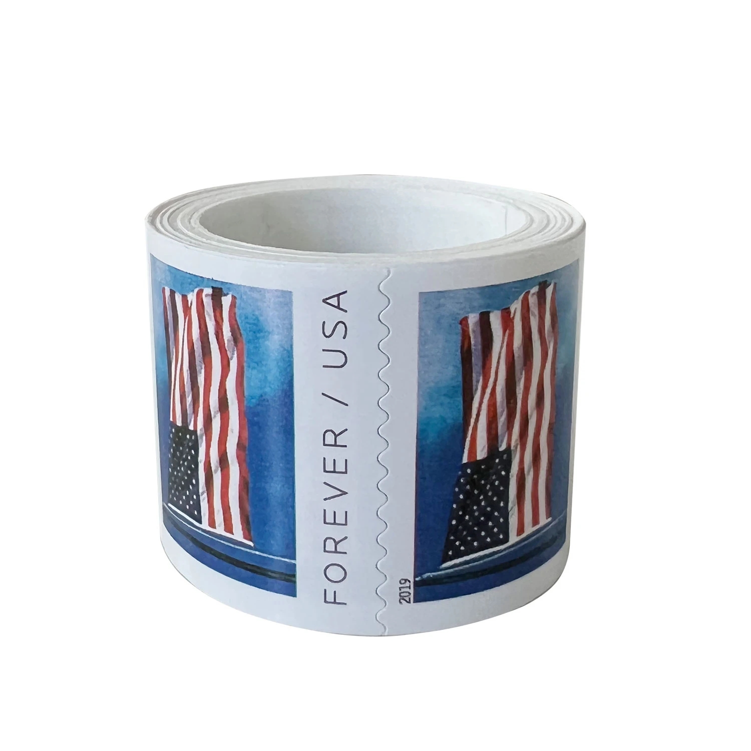 U.S. Flag 2019, 10 Roll / 1000 Pcs 