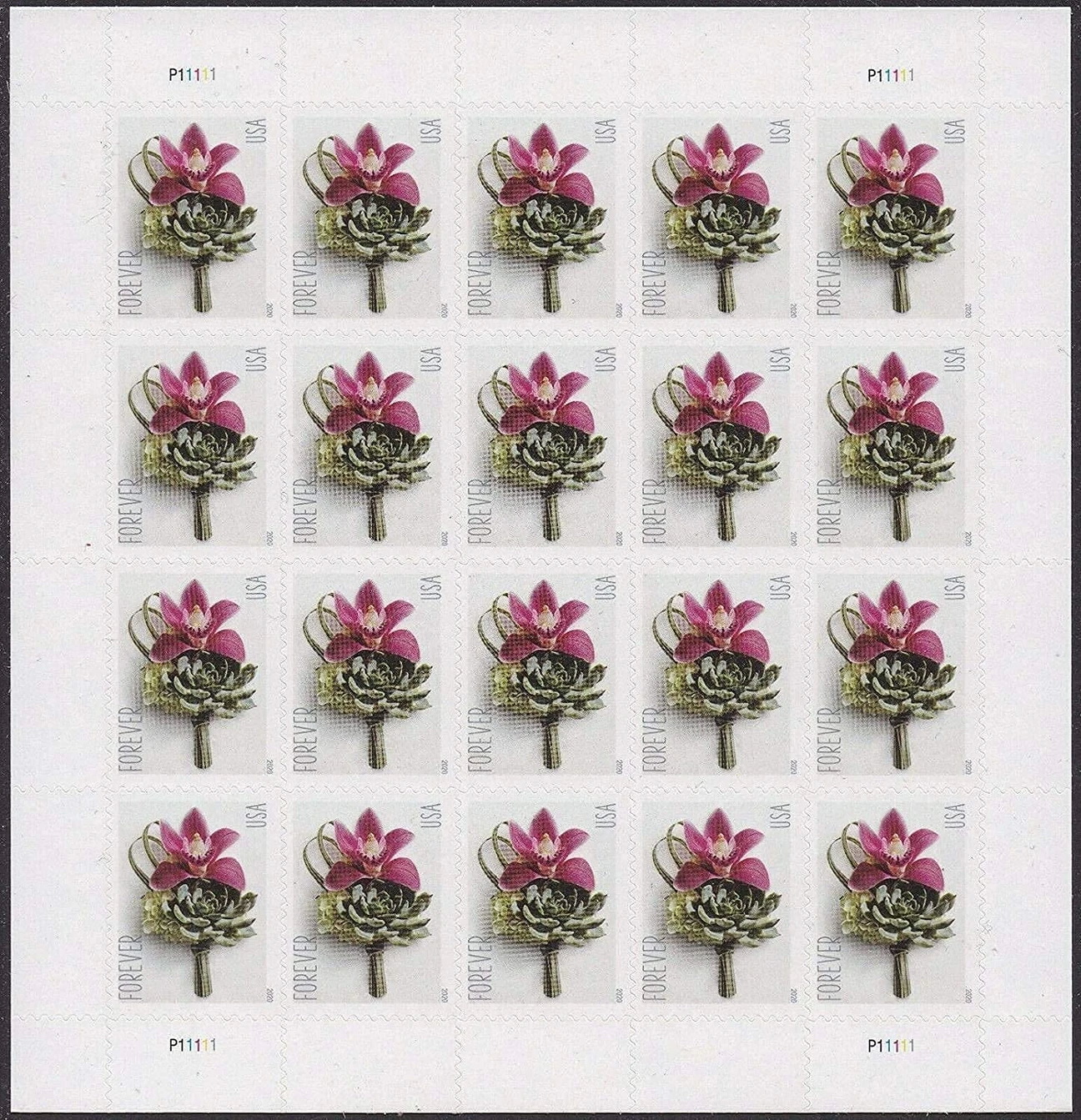 Contemporary Boutonniere 2020, 100 Pcs