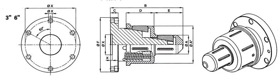 No Power Assistance Required Corrugator Mechanical Expansion Core Chuck For Roll Stand-FENGCHENG
