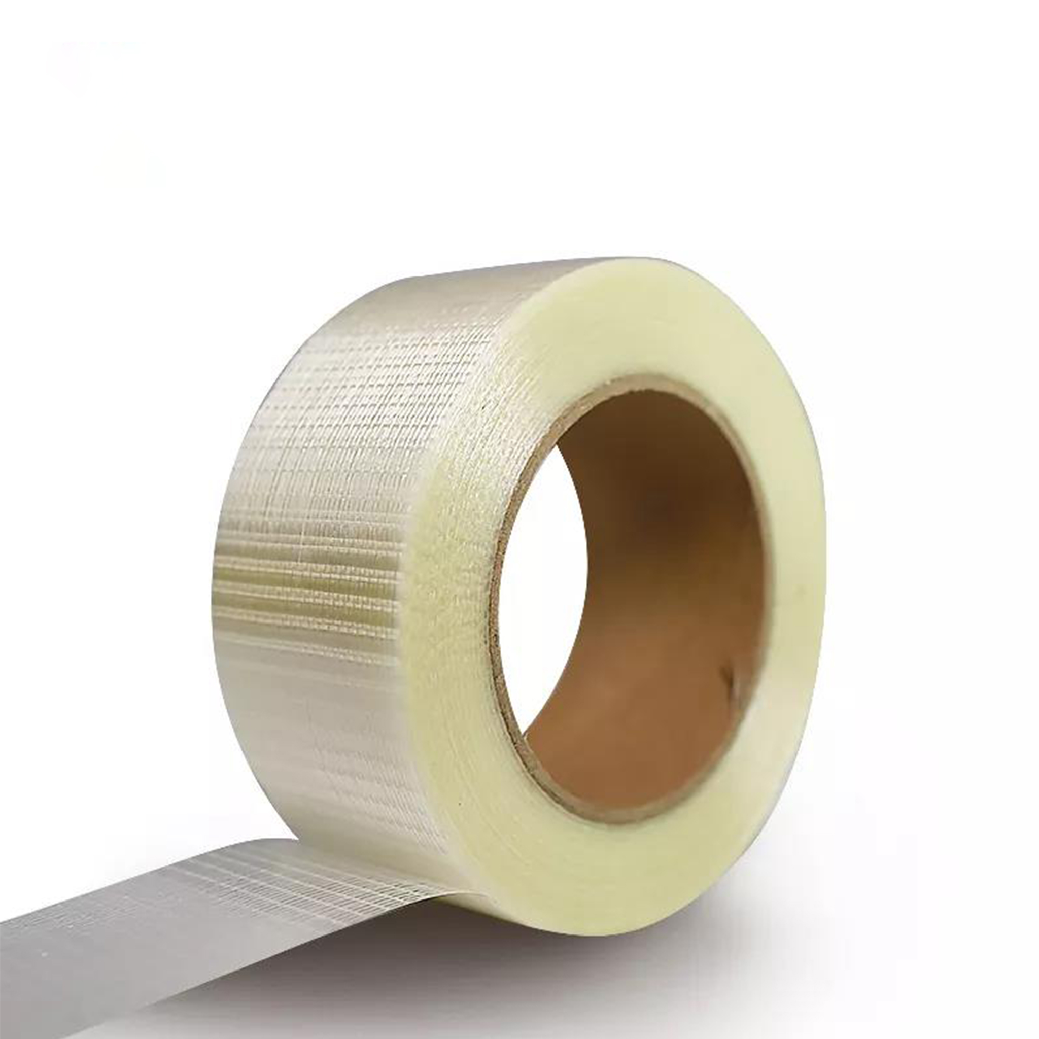 Strong Viscosity Transparent Cross Fiber Filament Adhesive Fiberglass Tapes For Corrugated Carton Printing Machine-FENGCHENG