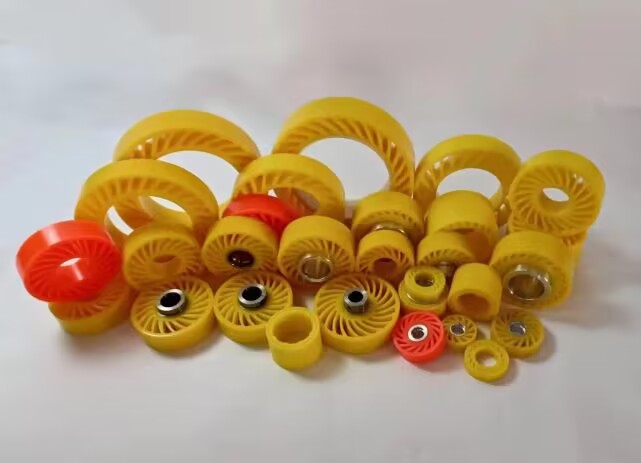 Semi-Automatic Stapler Box Carton Nailing Machine Spare Parts Polyurethane Coated Wheel Paper Feeding Roller-FENGCHENG