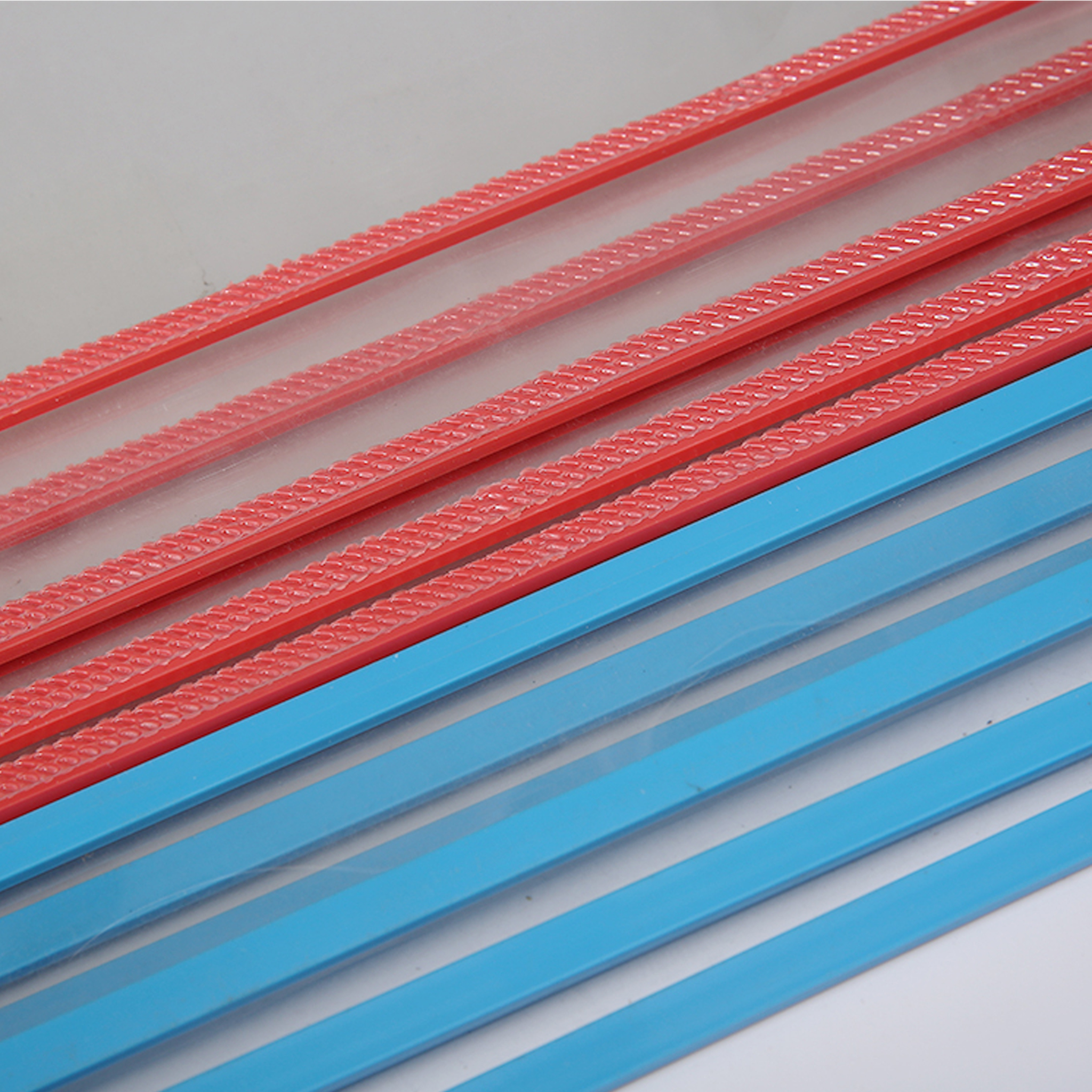 Custom Size Printing Machine Kit Soft Clear PET Film With Metal Strip Pink Blue-FENGCHENG