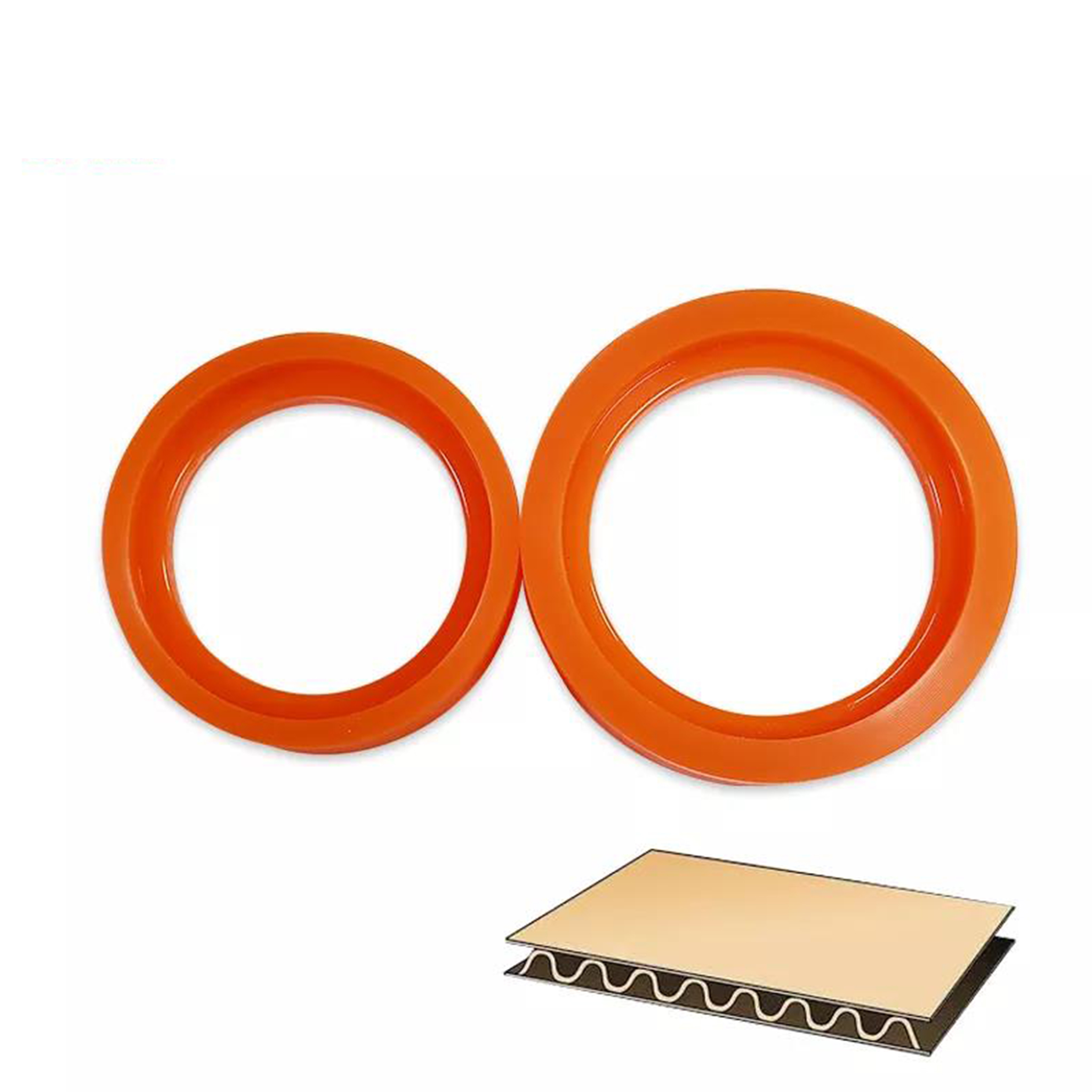 PU Polyurethane Circular Rubber Feeding Sun Wheel For Corrugated Carton Printing Machine Spare Parts-FENGCHENG