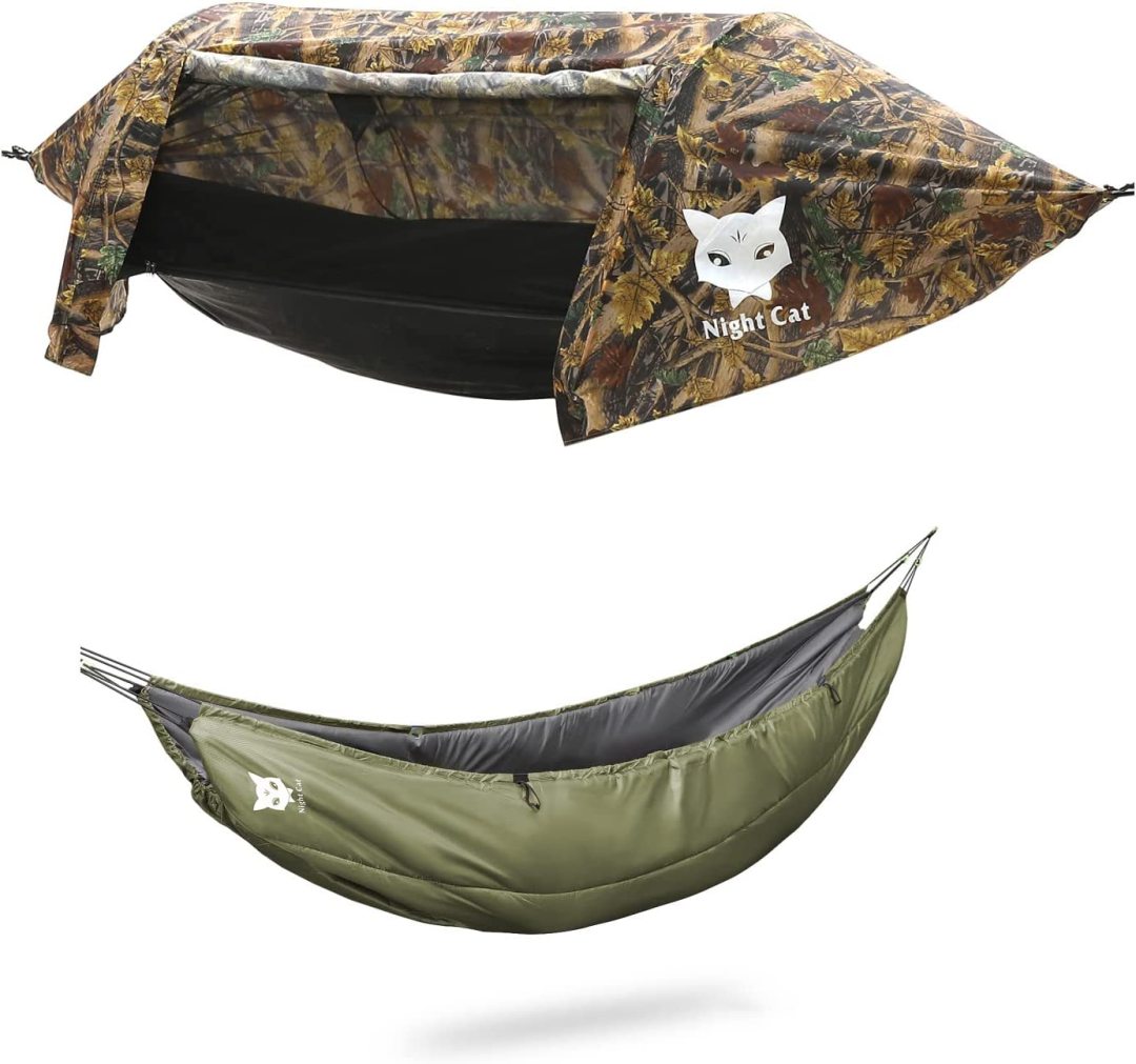 Night Cat Camping Hammock Tent with Hammock Underquilt Hammock Combo S
