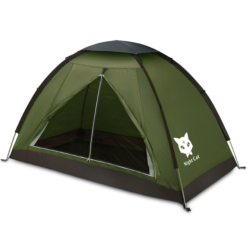 Night CAT Camping Zelt für 1 Person Mann Wasserdicht Backpacking Zelte Easy Setup 