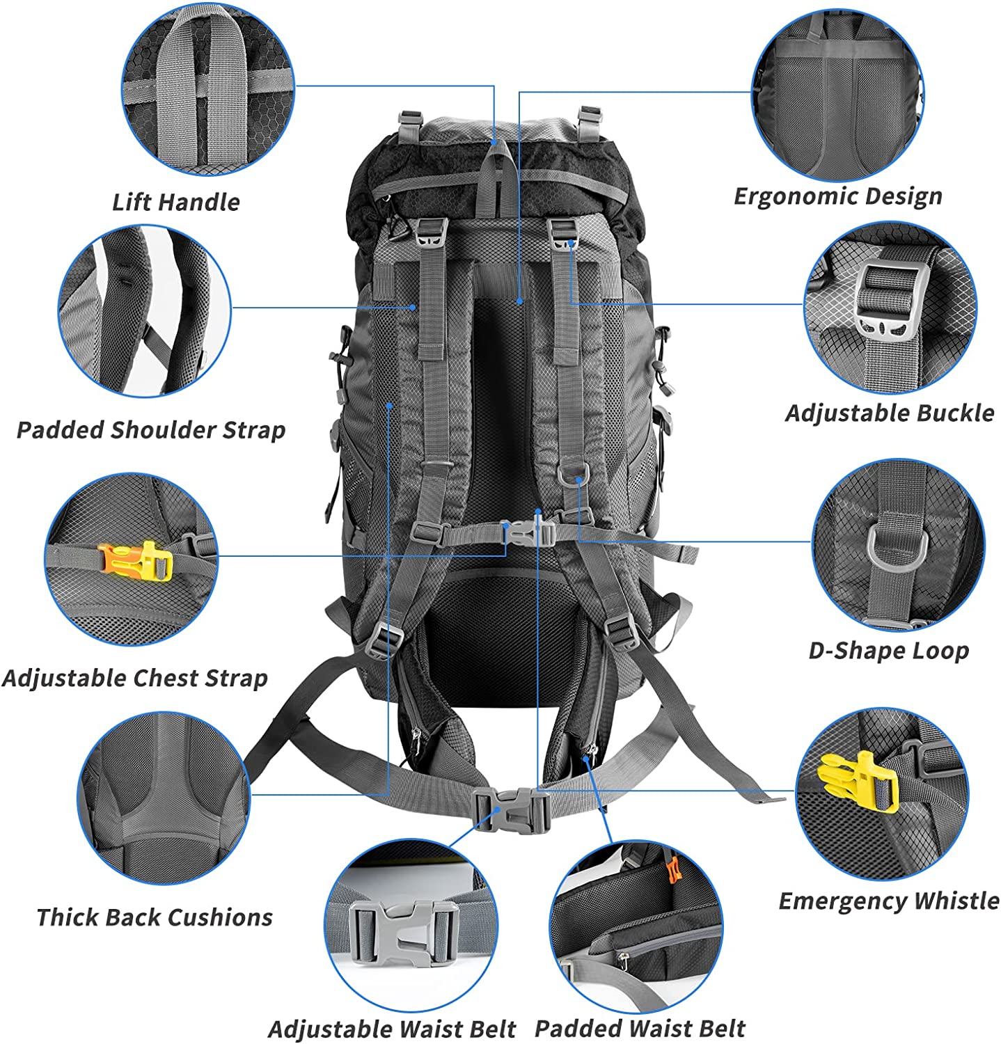 Night Cat Hiking Backpack 70L Backpack Trekking Backpack Travel Backpa