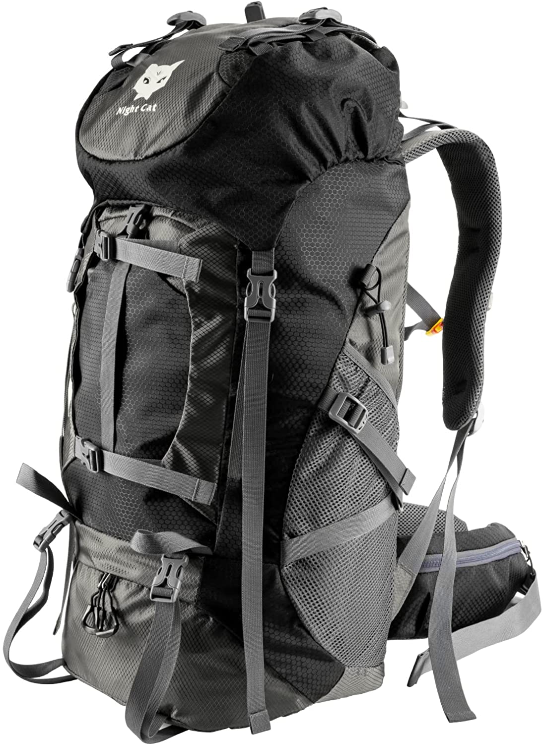 Night Cat Internal Frame Hiking Backpacks 75L Camping Backpack for Men or Women