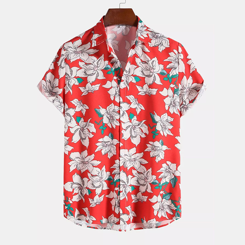 Tropical Print Resort Shirt