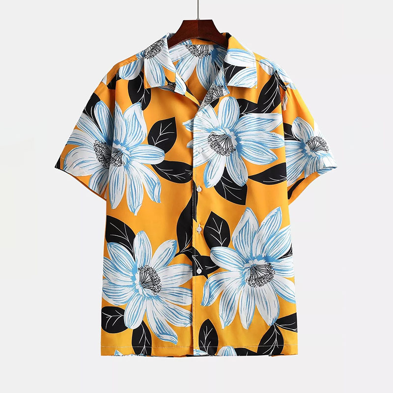 Floral Print Revere Shirt