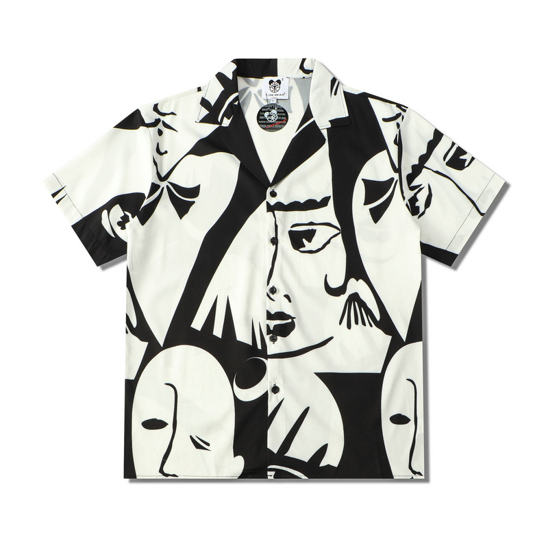 Hawaiian Face Full Print Shirt für Herren